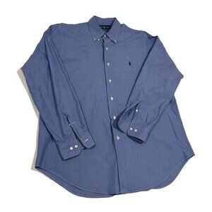 Polo Ralph Lauren Men's L 16.5 34/35 Classic Fit Light Blue Oxford Shirt